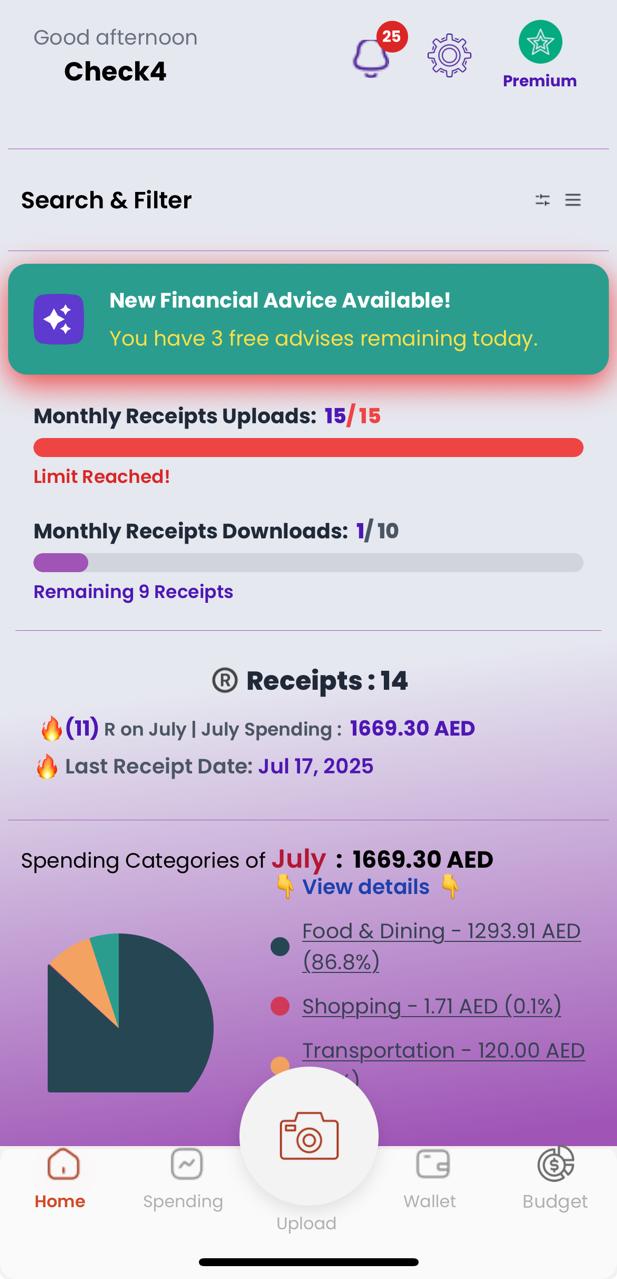 ResynQ App Home Screen